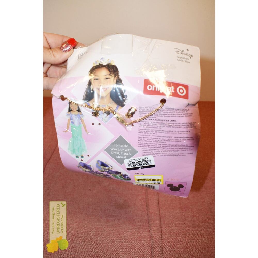 Disney Princess Ariel Jewelry Set Girls Costume Accessories - Picture 5 of 7